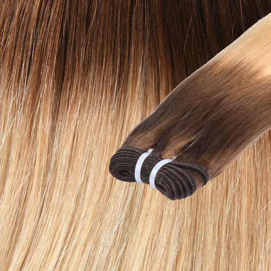 Echthaar-Tressen Ombre/Roots 100 Gram Länge:  50 cm / 20"