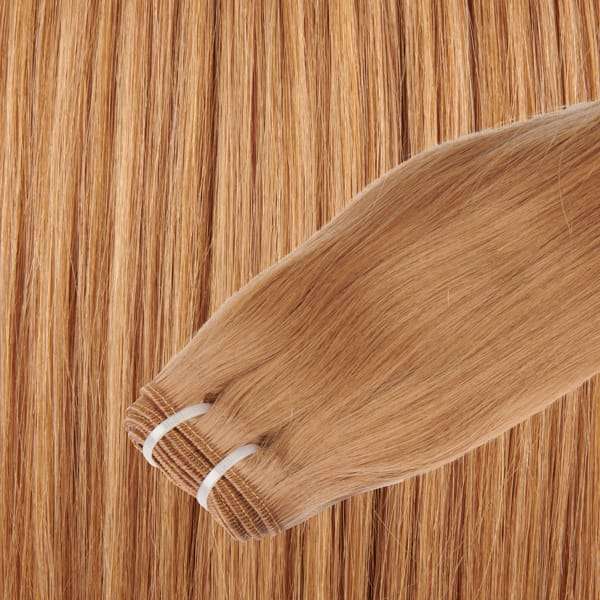 Echthaar-Tressen 100 Gramm Länge:  45 cm / 18 " Farbe:  #12 mittel-aschblond