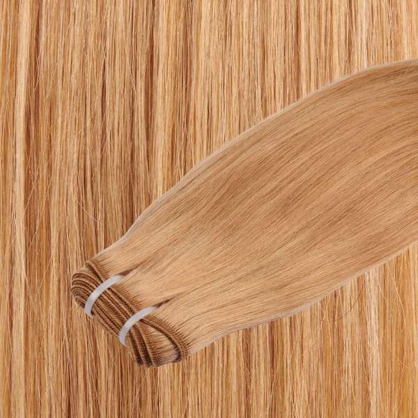 Echthaar-Tressen 100 Gramm Länge:  45 cm / 18 " Farbe:  #16 blond