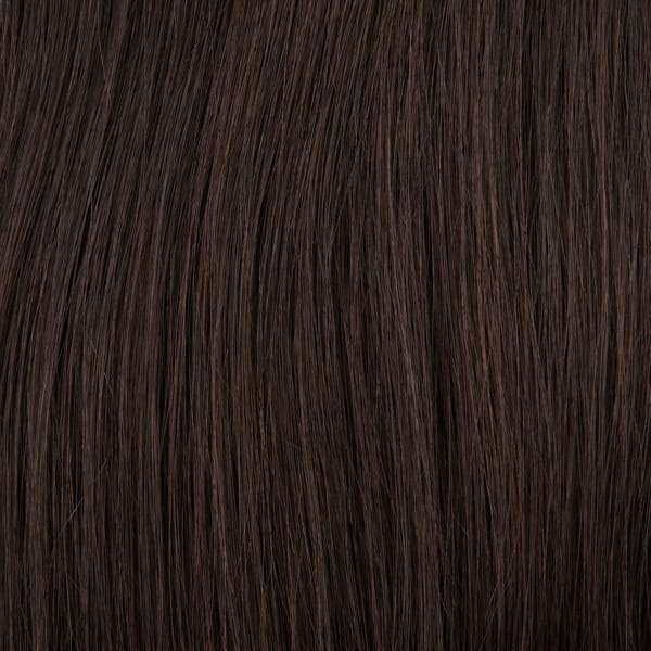 Echthaar-Tressen 100 Gramm 45 cm / 18 " #1b schwarz-braun