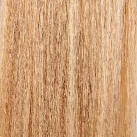 Echthaar-Tressen 100 Gramm Länge:  45 cm / 18 " Farbe:  #27/613 kupferblond/pure-blond
