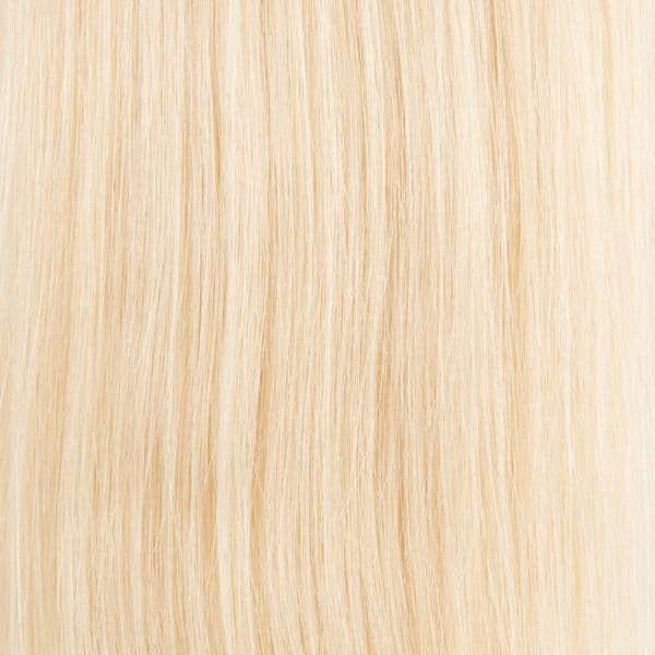Echthaar-Tressen 100 Gramm Länge:  45 cm / 18 " Farbe:  #60 weiß-blond