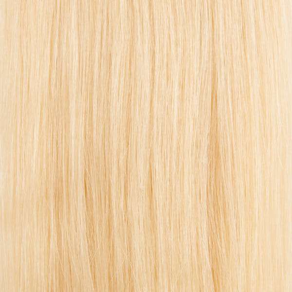 Echthaar-Tressen 100 Gramm Länge:  45 cm / 18 " Farbe:  #613 pure-blond