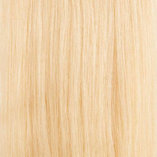 Echthaar-Tressen 100 Gramm Länge:  45 cm / 18 " Farbe:  #613 pure-blond