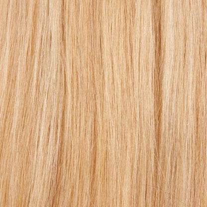 Echthaar-Tressen 100 Gramm Länge:  45 cm / 18 " Farbe:  #27/60 kupferblond/weiß-blond
